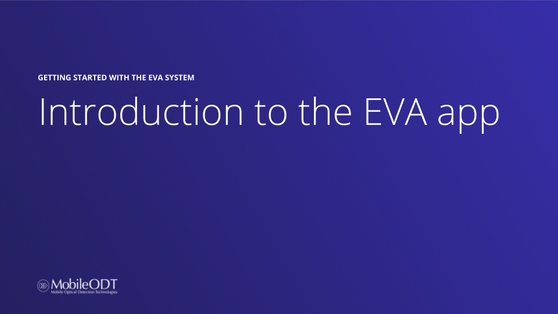 Introduction to the EVA app